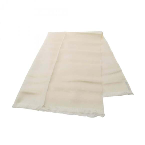 HERMES White Silk Scarf - Picture 1 of 3